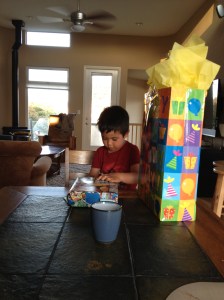 Charlie w Bday Presents